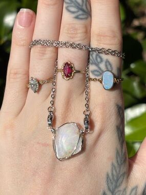 Opal interchangeable necklace